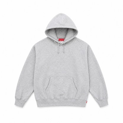 BIG Logo Hoodie Grey — Oversized Streetwear Heavyweight Fleece