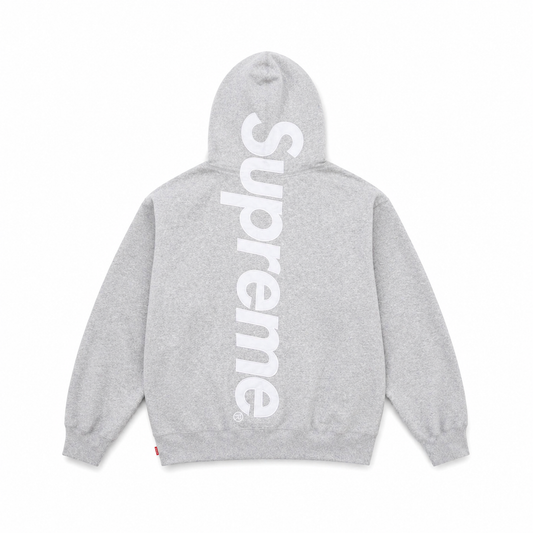 BIG Logo Hoodie Grey — Oversized Streetwear Heavyweight Fleece