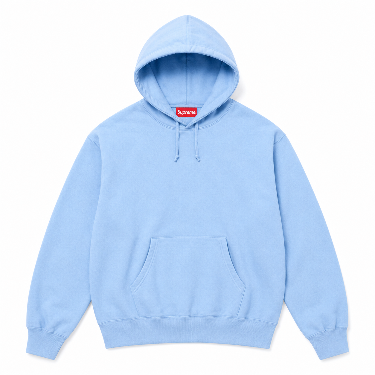 BIG Logo Hoodie Sky Blue — Oversized Streetwear Heavyweight Fleece