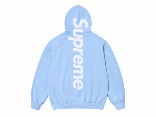 BIG Logo Hoodie Sky Blue — Oversized Streetwear Heavyweight Fleece