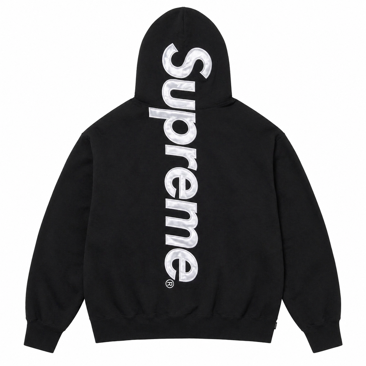 BIG Logo Hoodie Black — Oversized Streetwear Heavyweight Fleece