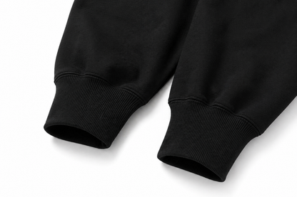 BIG Logo Hoodie Black — Oversized Streetwear Heavyweight Fleece