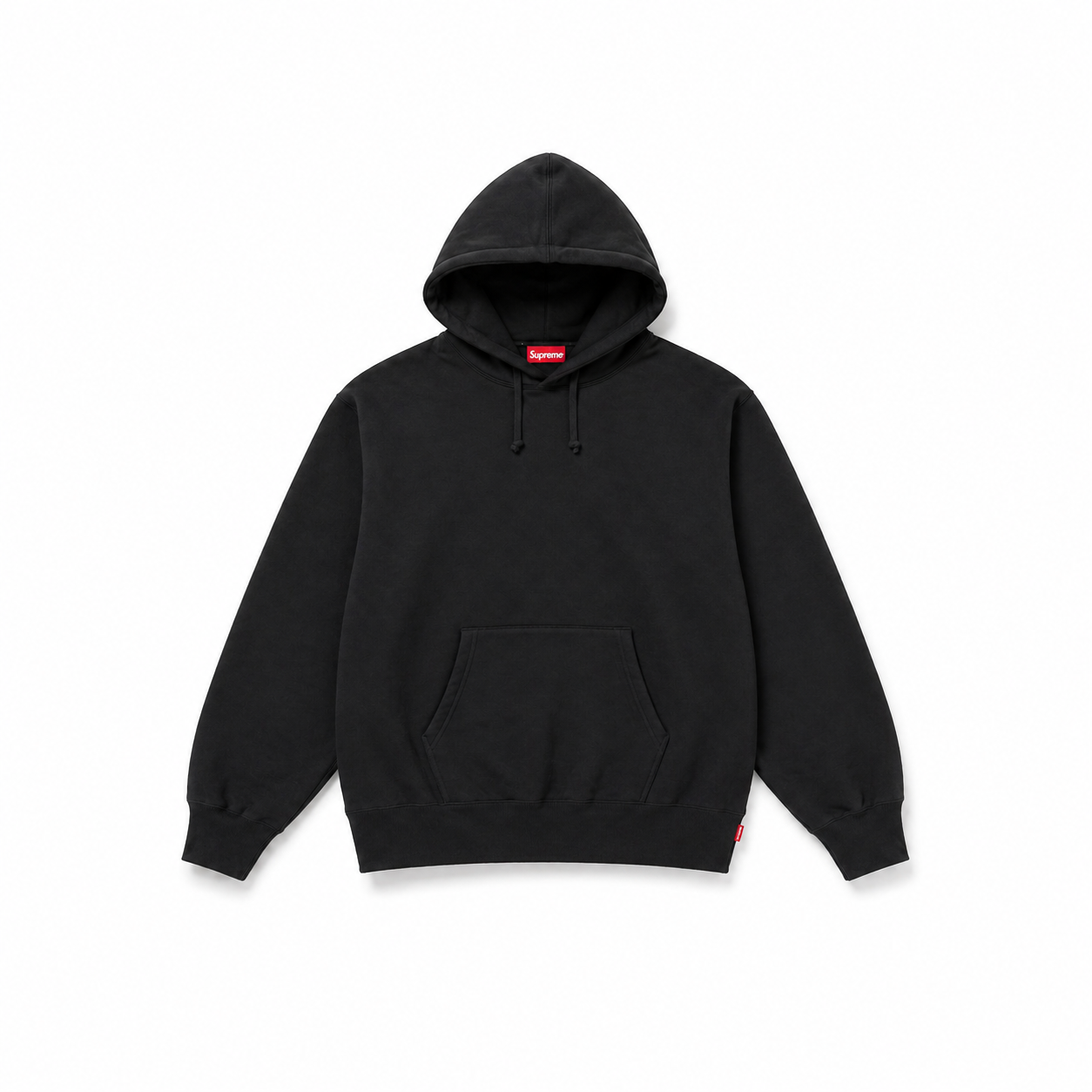 BIG Logo Hoodie Black — Oversized Streetwear Heavyweight Fleece