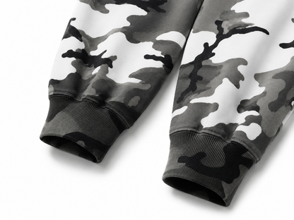 BIG Logo CAMO Hoodie — Oversized Streetwear Heavyweight Fleece